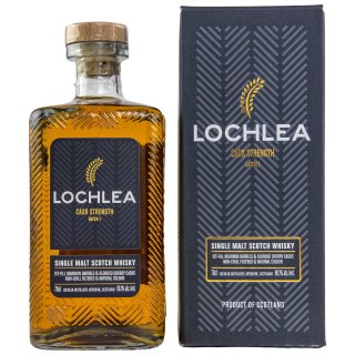 Lochlea 1. Batch Bourbon und Oloroso Sherry Single Malt Cask strengh   60,1 % vol. alc.