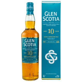 Glen Scotia 10 Jahre Unpeated Single Malt Whisky 40 %vol.alc.