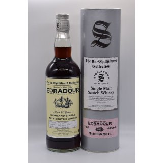 Edradur 2011/2021 10 Jahre Single Malt Whisky Signatory Vintage 46 % vol.alc.