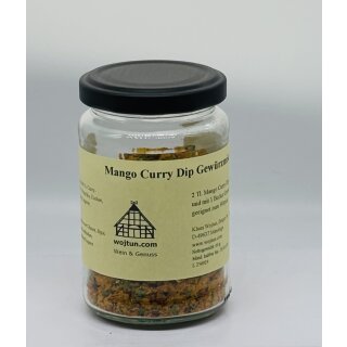 Mango Curry Dip Gewürzzubereitung
